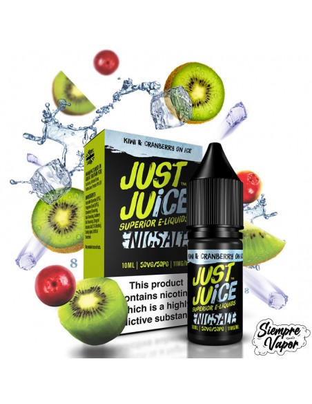 Just Juice - Kiwi & Cranberry On Ice Nic Salt 10ML
