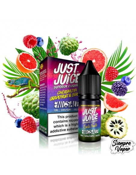 Just Juice - Cherimoya, Grape Fruits & Berries Nic Salt 10ML Exotic Fruit