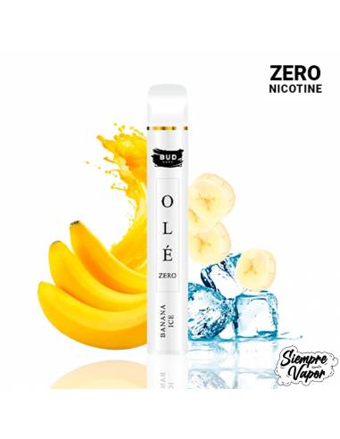 Bud Vape Banana Ice Olé Cero Nicotina 800