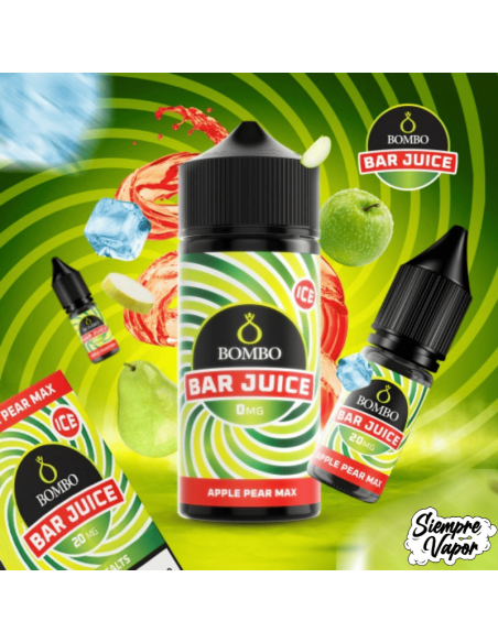 Apple Pear Max Ice 24ml Longfill Bombo Bar Juice
