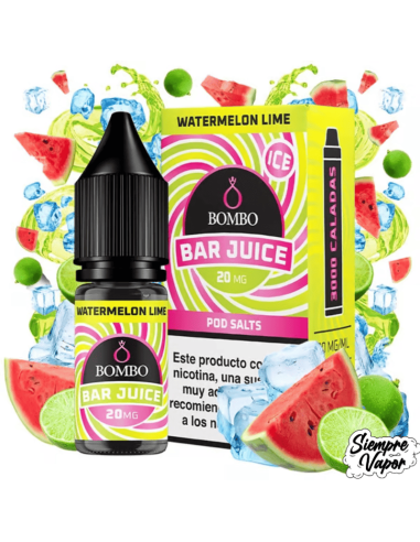 Watermelon Lime Ice Sales 10ml Bar Juice by Bombo
