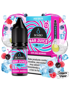 Gin & Berries Ice Sales 10ml Bar Juice by Bombo