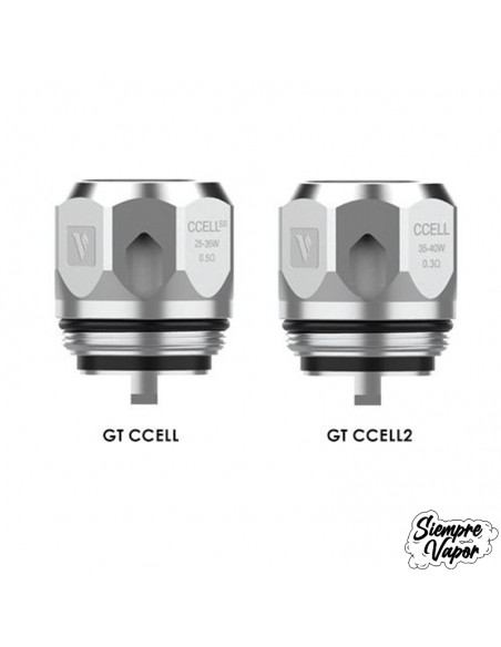 Resistencias GT CCELL de Vaporesso, Calidad y duración | Siempre Vapor
